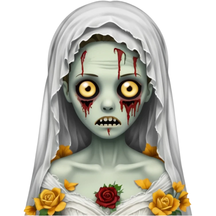 Zombie bride emoji