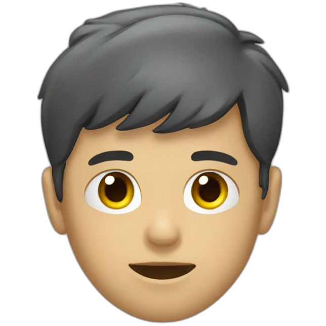 Garçon fatigué KO emoji