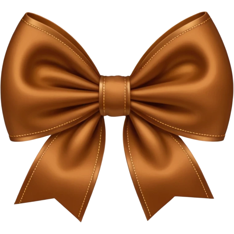 Brown bow emoji