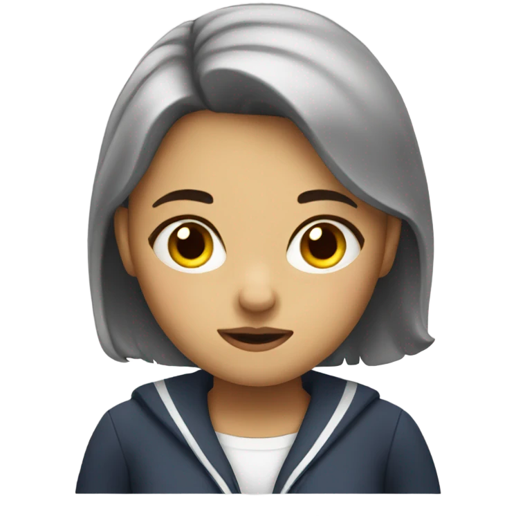 Sleepy schoolgirl  emoji
