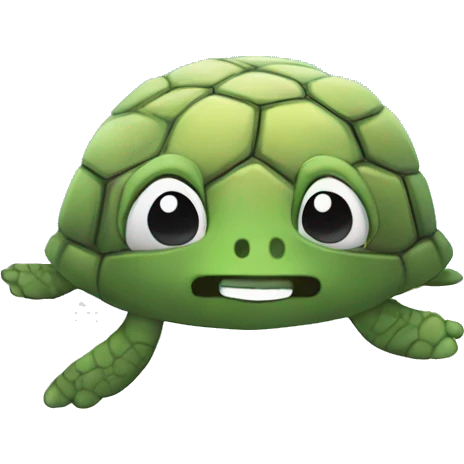 face in clouds but with a turtle instead of a face emoji