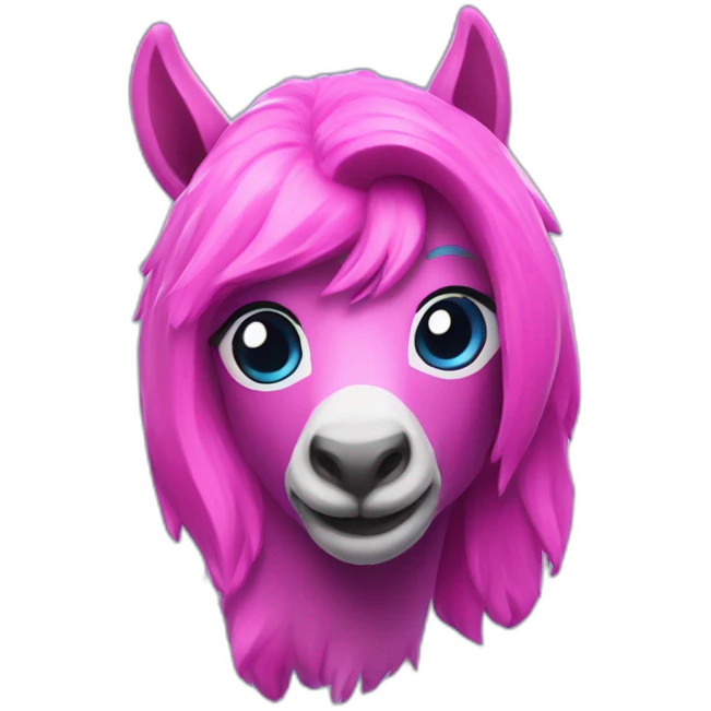 Fortnite lama pink and blue emoji