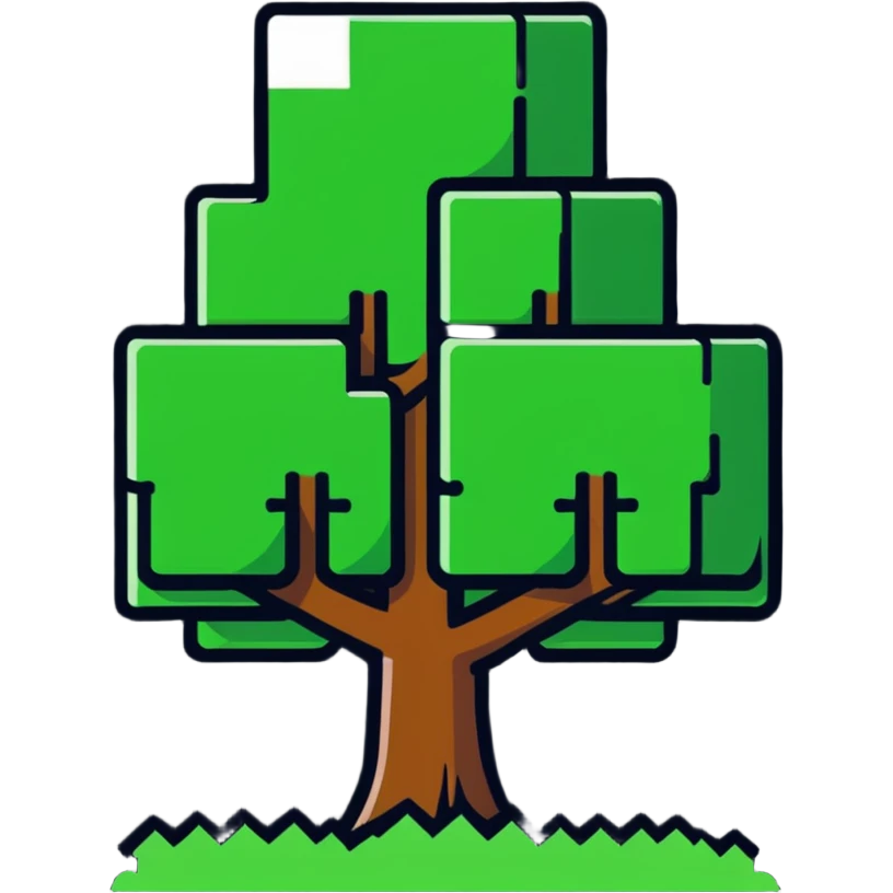 Minecraft tree emoji