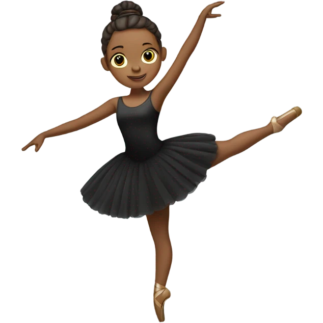 Ballerina in a black dress emoji