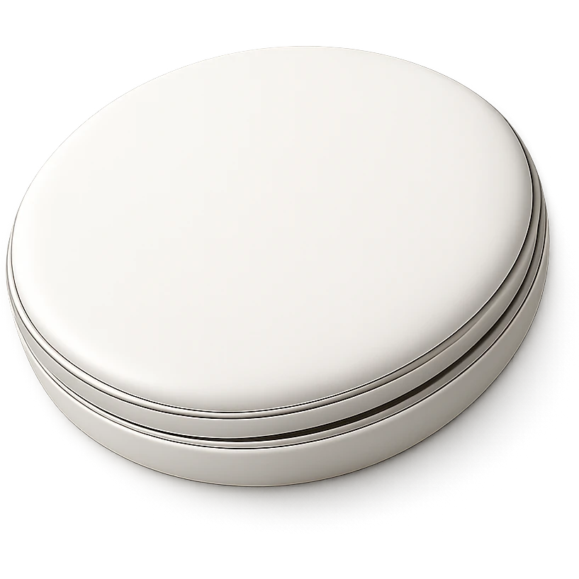 white luxury compact mirror emoji