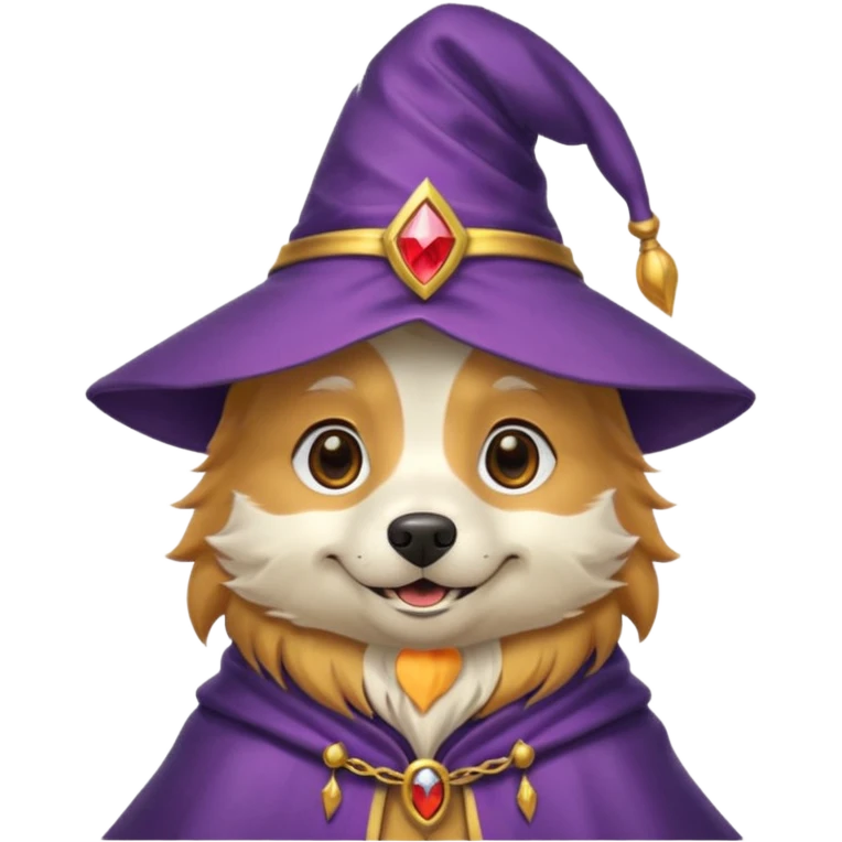 Dog wizard emoji
