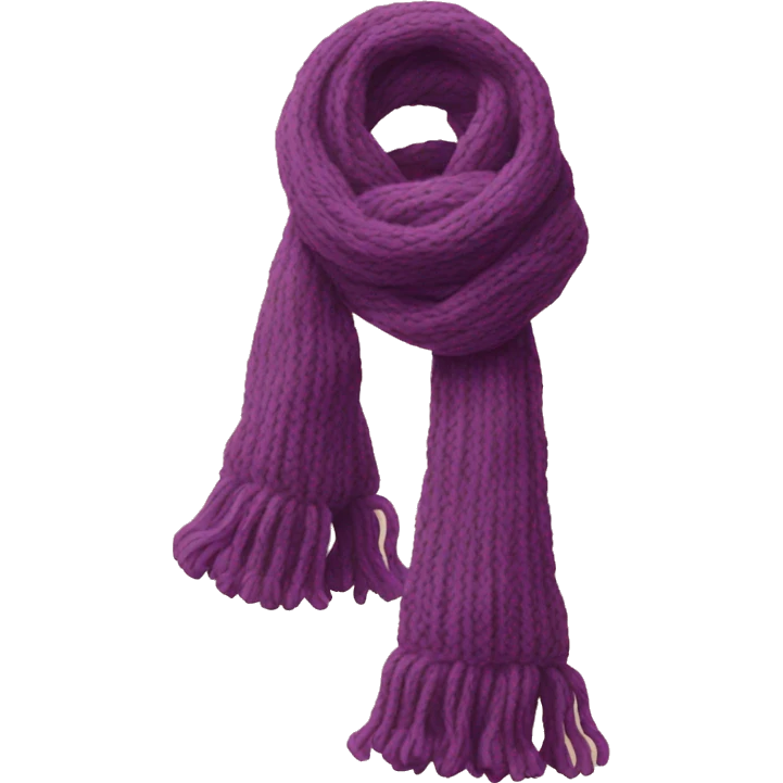 knit scarf emoji
