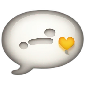 message bubble with question mark inside emoji