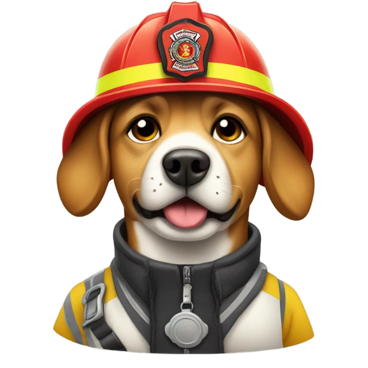 Fire dog ￼ emoji