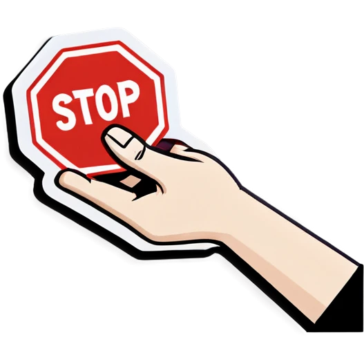 Stop it Hand
 emoji