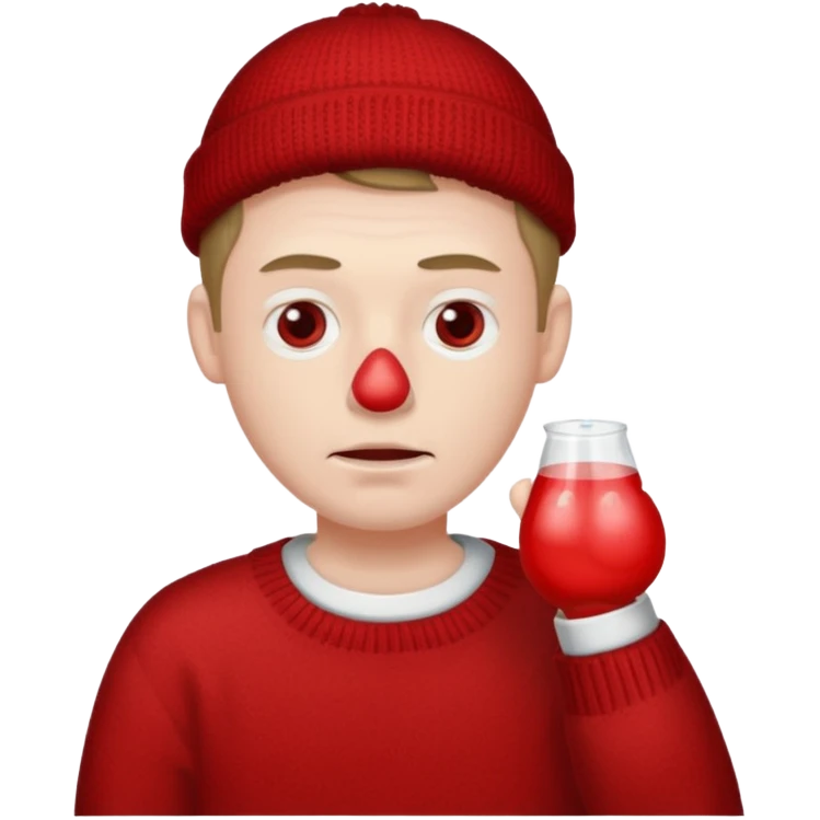 Man with flu emoji