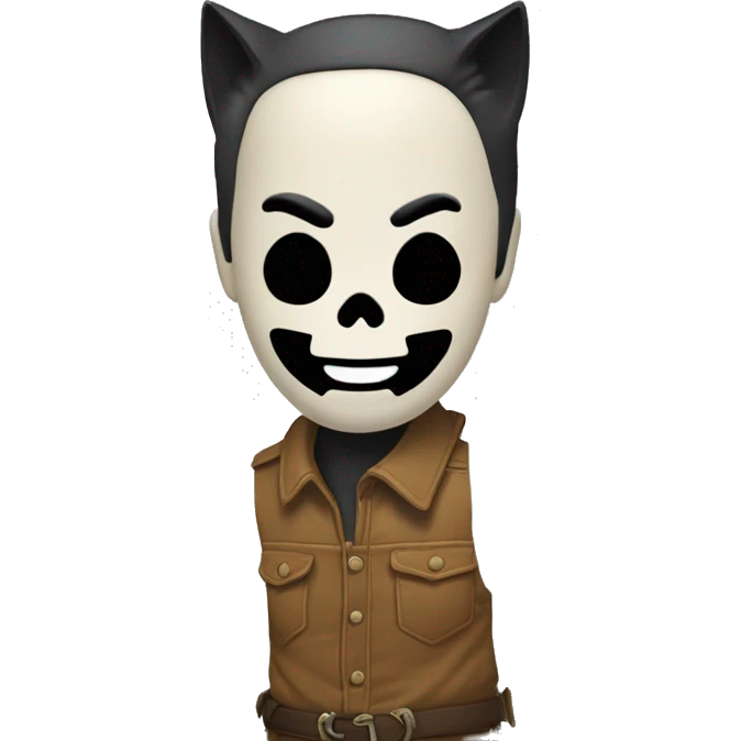 Crea un emoji con el personaje la muerte de la película el gato con botas  emoji