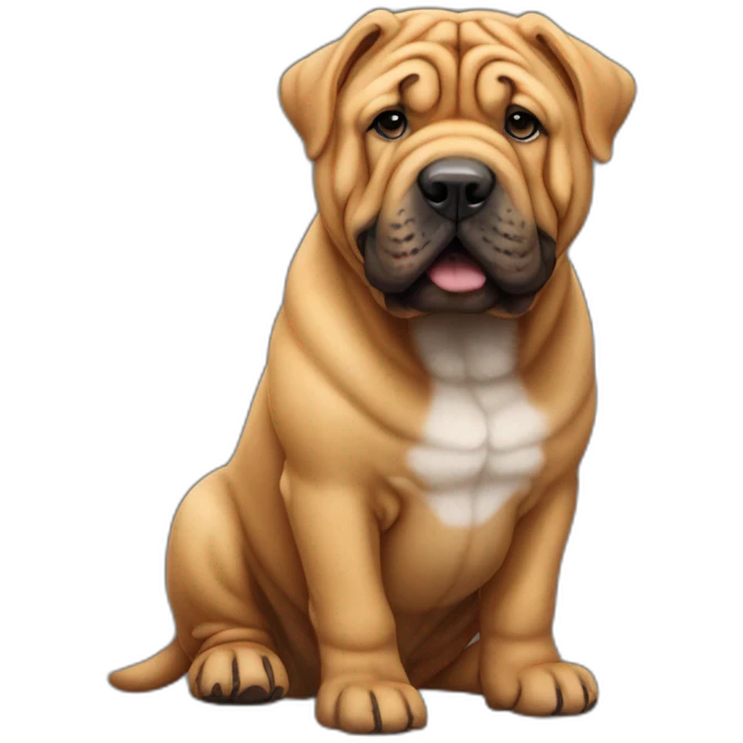 dog sharpei rhude emoji