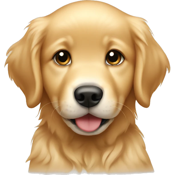 Baby golden retriever  emoji