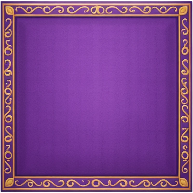 traditional patterned purple carpet emoji
