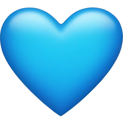 Blue heart emoji