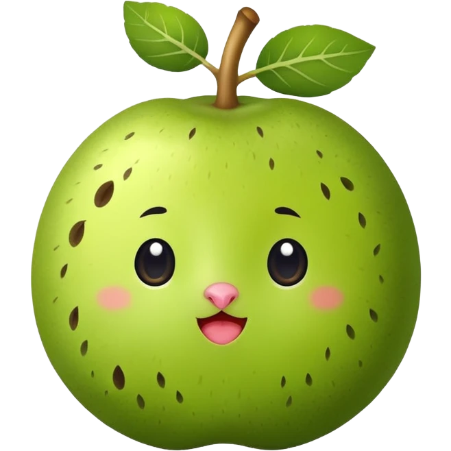 Something in green, cute, can be used for daily use, no meaning, inspired by chinese culture and kiwi fruit, no context  emoji
