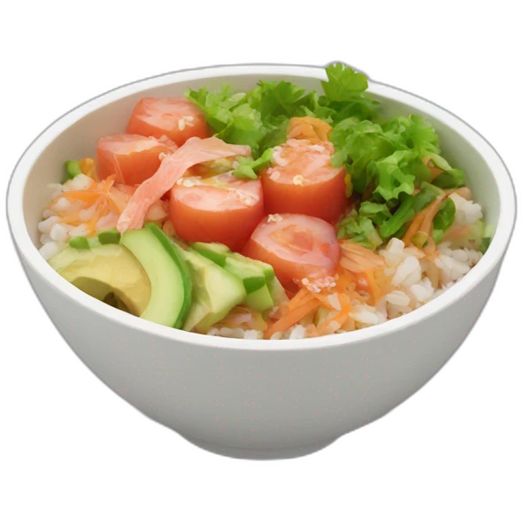 Poke bowl emoji