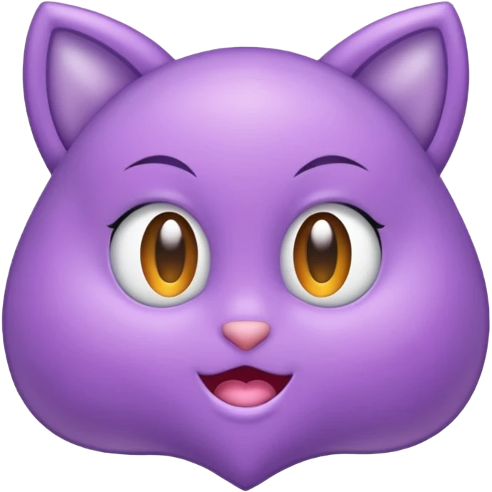 Moño en color lila emoji