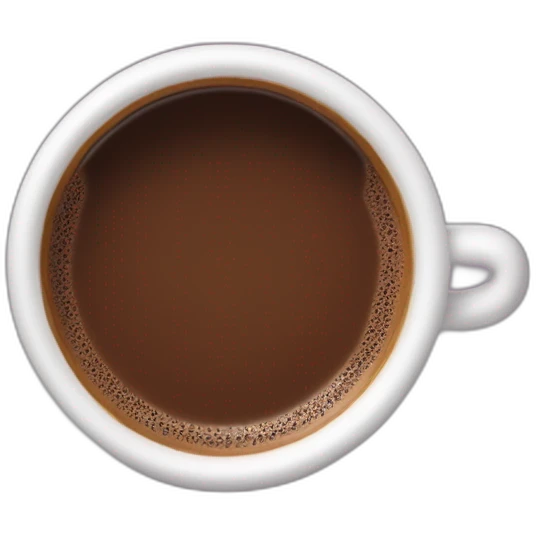 Il ne sourit qui boit un chocolat chaud emoji