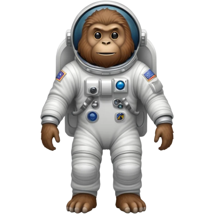 Astronaut ￼￼ Bigfoot  in space ￼￼￼ emoji