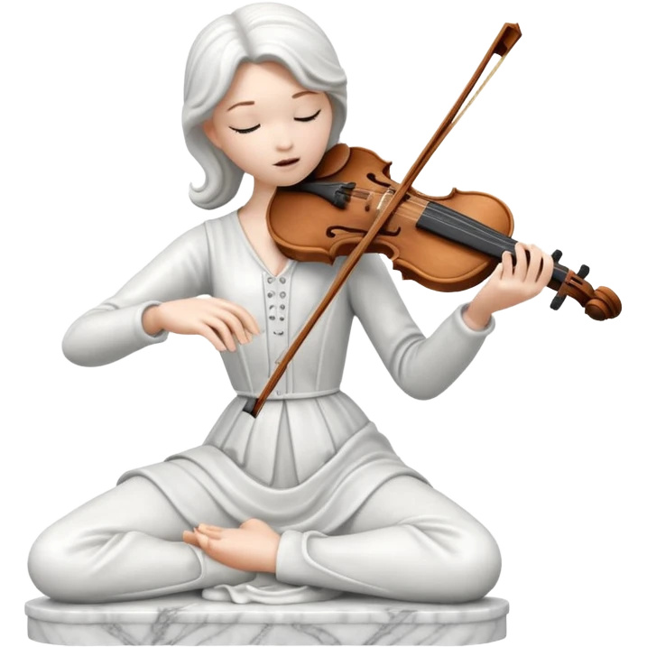 statue playing violin emoji