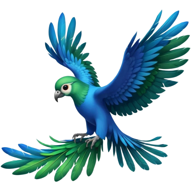 quetzalcoatlas, a fusion of a quetzal bird and an atlas, vibrant feathers, majestic, mythical creature emoji