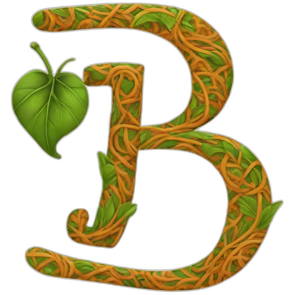 letter t with henna leaf weaved in  emoji