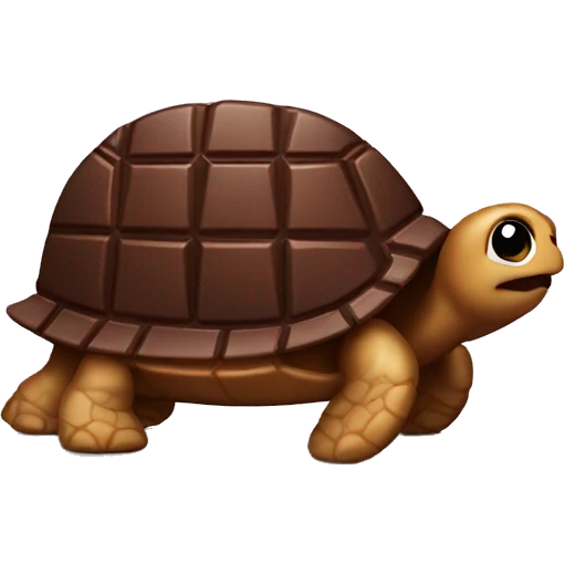 chocolate turtle emoji