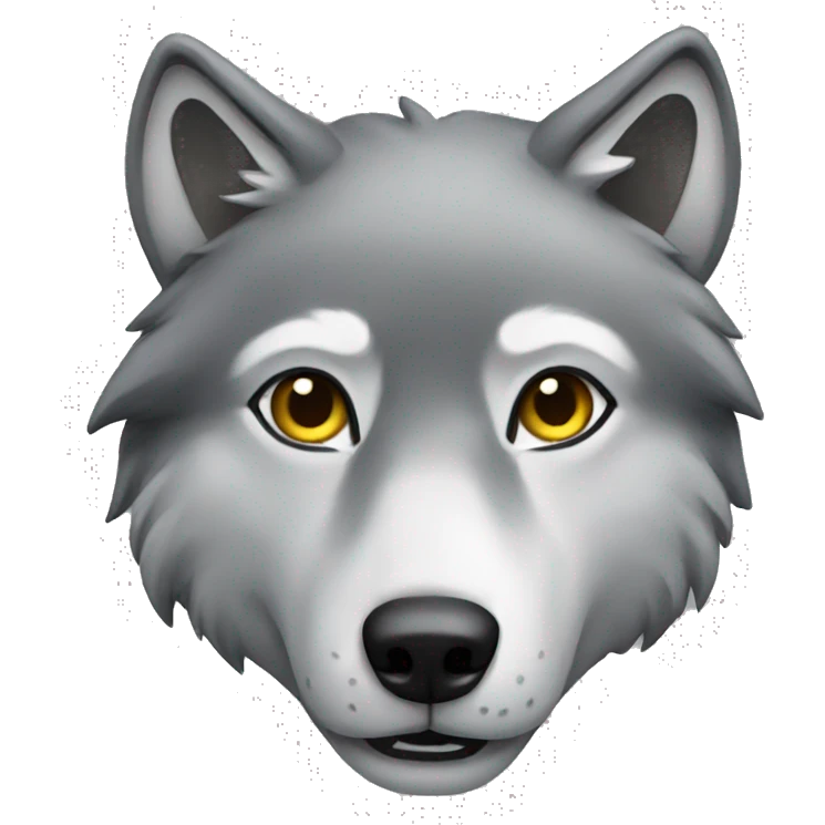 Gray wolf  emoji