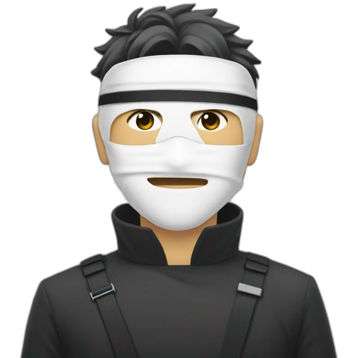 Gojo Satoru and blindfold white emoji