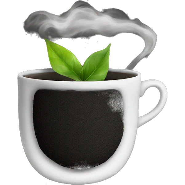 Tea on charcoal emoji