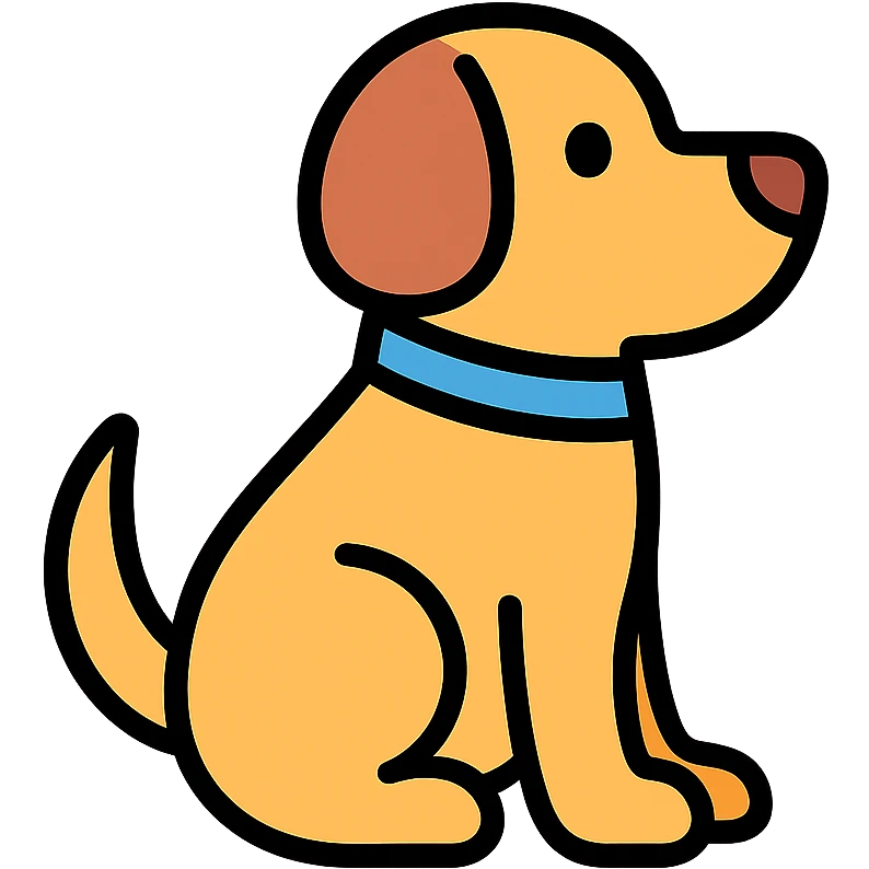 colored dog icon emoji