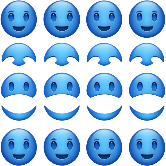 Blue emoji  emoji