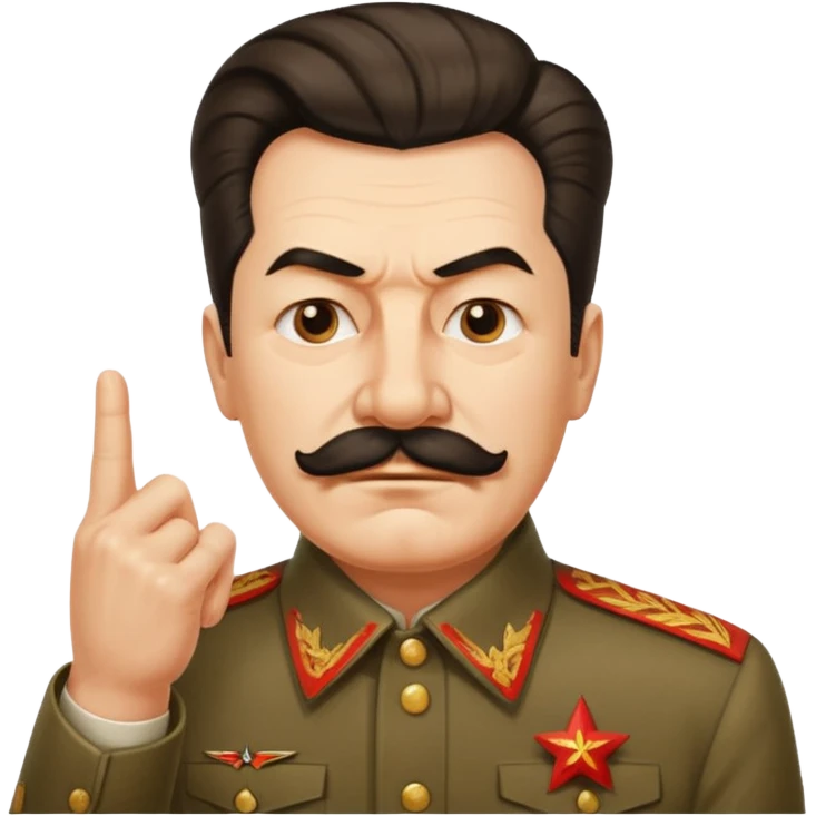 스탈린이 가운데 손가락를 날림 emoji