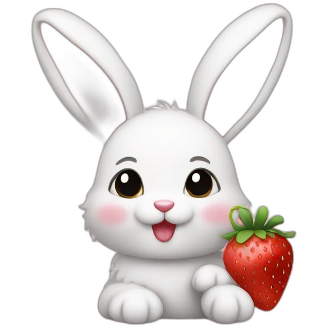 bunny_strawberry emoji