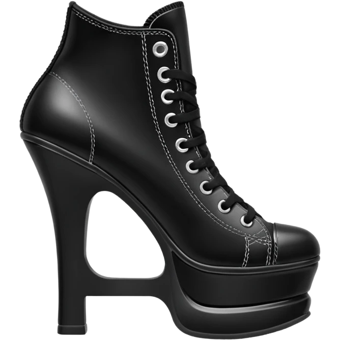 converse high heel emoji