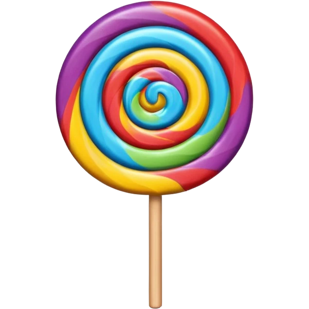 Colorful lollipop emoji