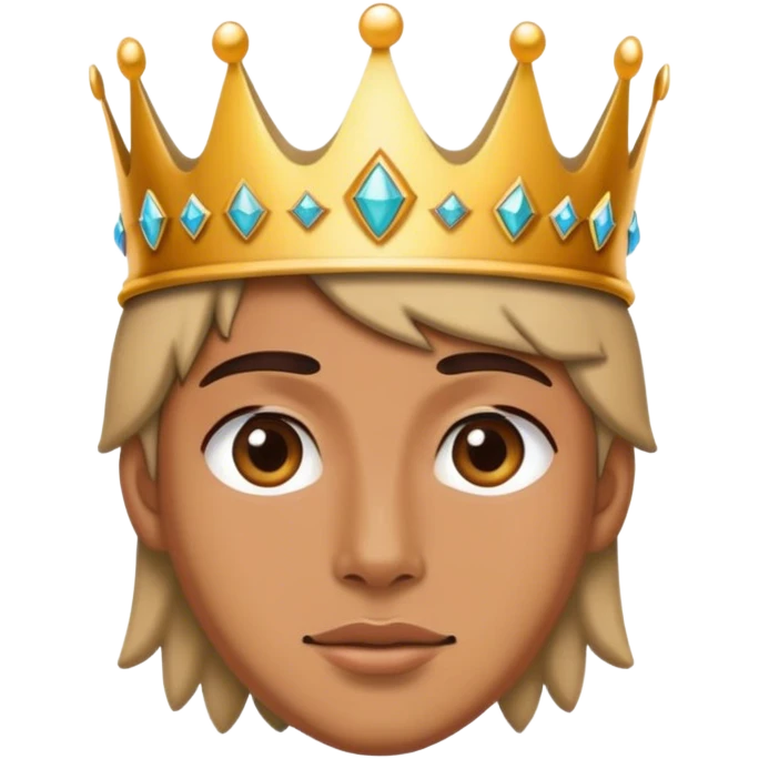 Wearing a crown emoji
