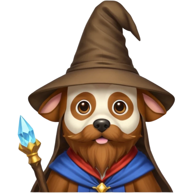 Dog wizard emoji