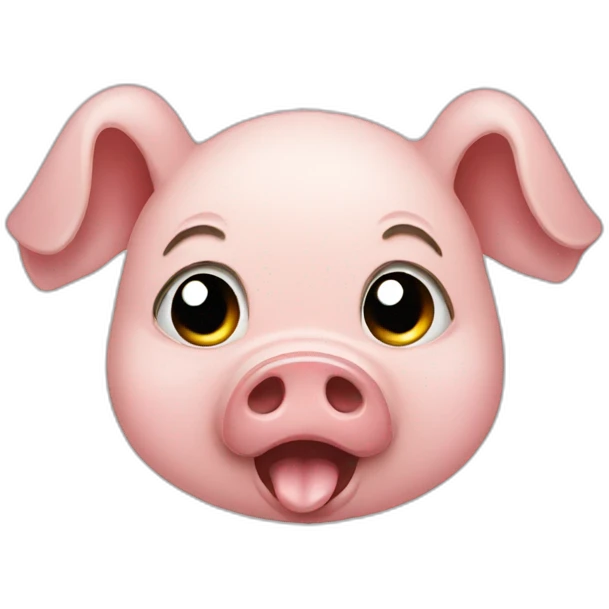 pig crying emoji