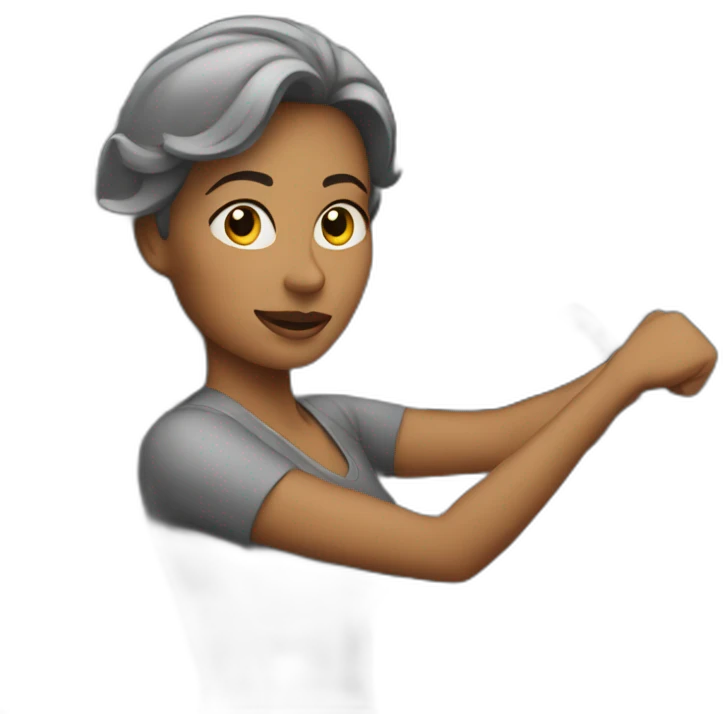 Woman is driving grey car emoji