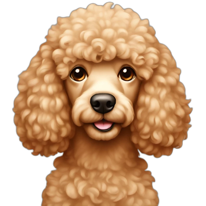 red and beige poodles emoji