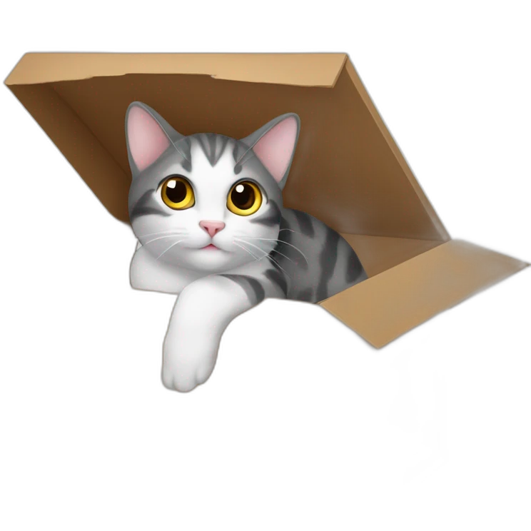 Shroedinger’s cat in the box emoji