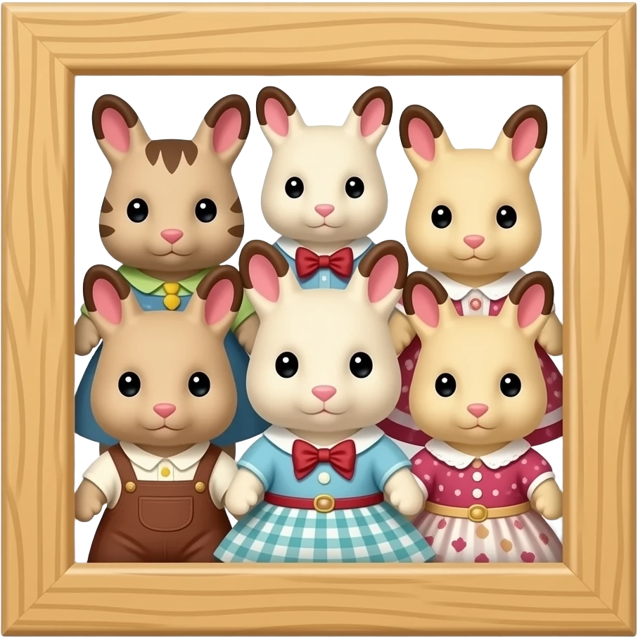 calico critters picture frame emoji