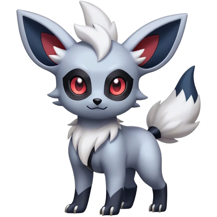Cool Cute Kawaii Absol-Zorua-Umbreon-Pokemon Full Body  emoji