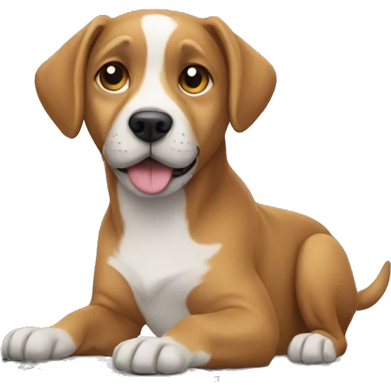 Dog with a laptop emoji