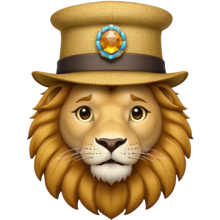 Aslan şapka emoji