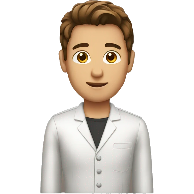 barman brown hair emoji