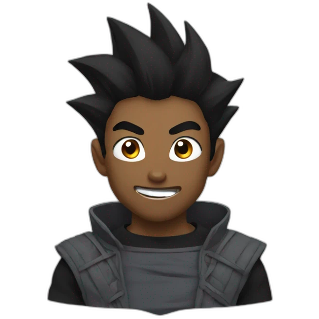 Black goku emoji
